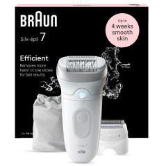 Braun Silk-épil 7 SE7-041 Epilator Grå Sølv Hvid